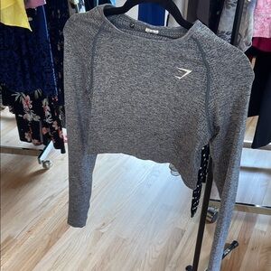 Gray Women's Long Sleeve Top